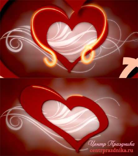 Два романтических футажа - Большое сердце